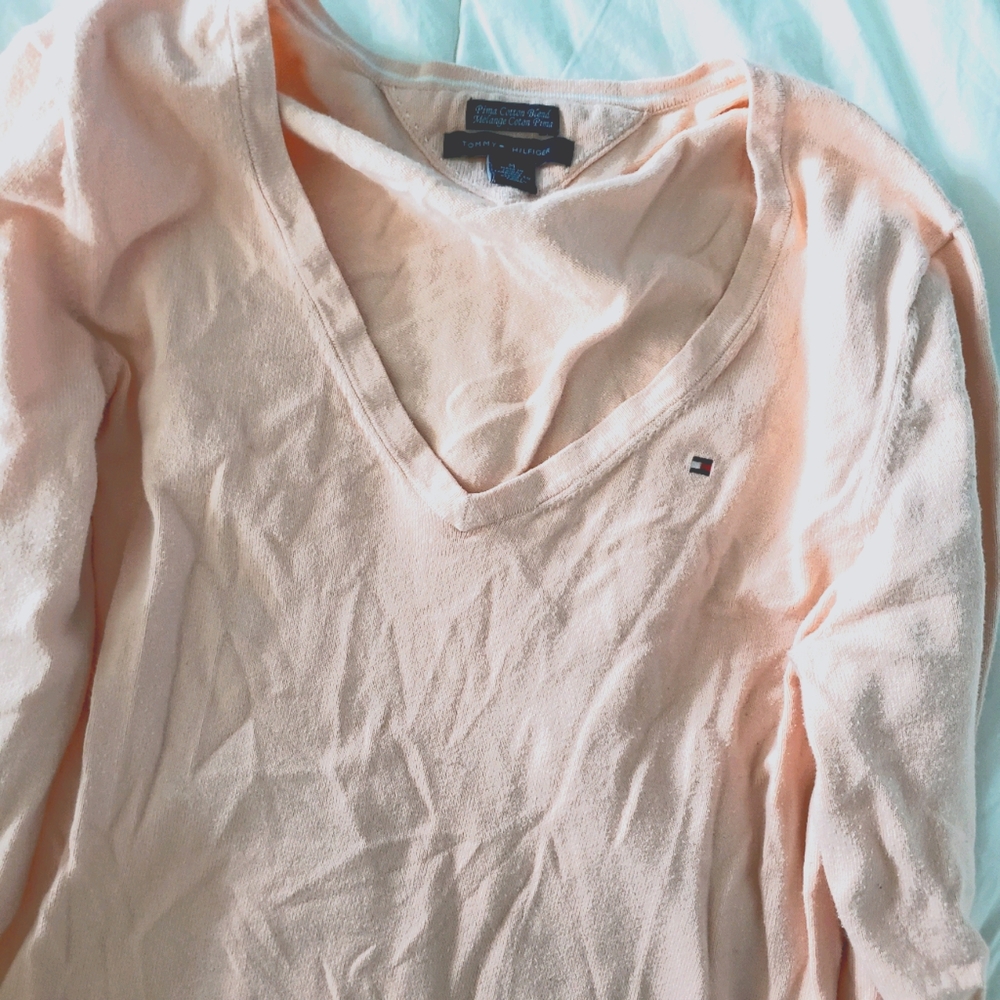 Long Sleeve Top Sweater Shirt Tommy Medium